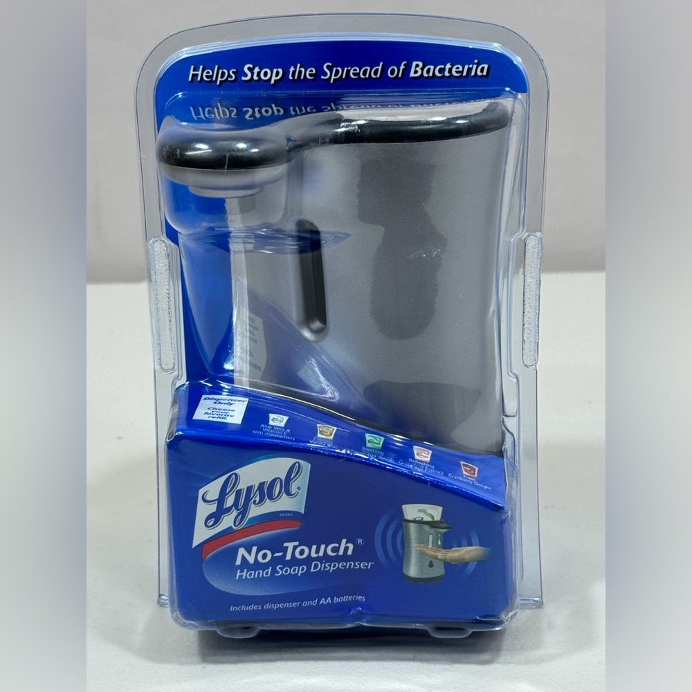 Lysol No-Touch Hand Soap Dispenser - Silver -  019200852999 - NEW - SEALED